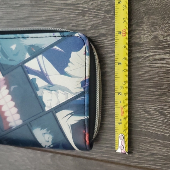 Tokyo Ghoul Ken Kaneki Collage Black Coin & Card Clutch Purse Wallet Ani… - Picture 11 of 11